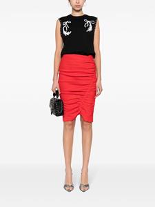PINKO Kokerrok met ruches - Rood