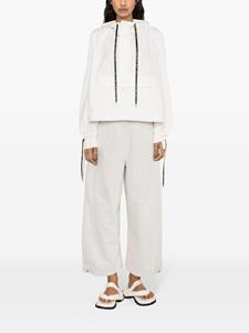 henrikvibskov Henrik Vibskov Post high waist jeans met wijde pijpen - Wit