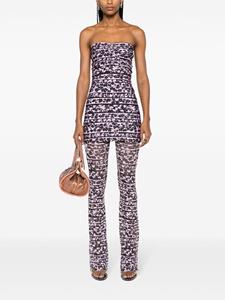 KNWLS Halcyon Blossom-print trousers - Roze