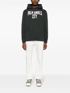 palmangels Palm Angels Straight jeans met logo-reliëf - Wit