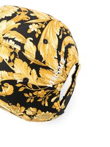 Versace Pet met geborduurd logo en print - Zwart