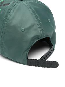 Moschino Honkbalpet met logoprint - Groen