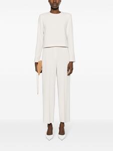 Theory Mid waist crêpe pantalon - Beige