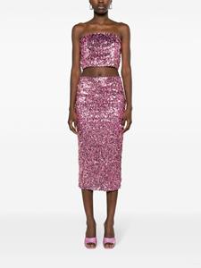 rotatebirgerchristensen ROTATE BIRGER CHRISTENSEN Midi-rok met pailletten - Roze