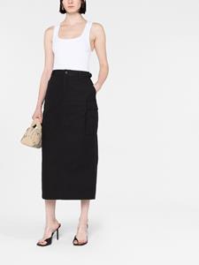 WARDROBE.NYC Gestreepte rok - Zwart
