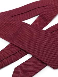 FURSAC Zijden stropdas met textuur - Rood