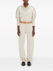 victoriabeckham Victoria Beckham Jeans met toelopende pijpen - Beige