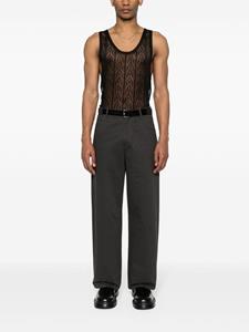 ETRO open-knit silk tank top - Zwart