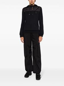Gucci Hoodie met vlakken - Zwart