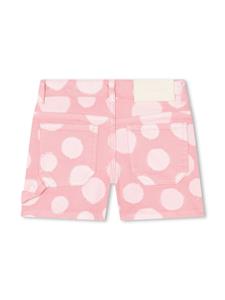 marcjacobskids Marc Jacobs Kids Shorts met stippen van katoenblend - Roze