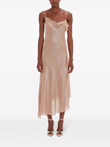 Victoria Beckham Cami slip midi dress - Roze