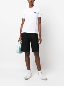 commedesgarçonsplay Comme Des Garçons Play Poloshirt met applicatie - Wit