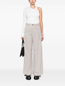 mm6maisonmargiela MM6 Maison Margiela Plooibroek met wijde pijpen - Beige