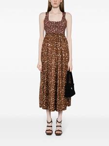 cynthiarowley Cynthia Rowley Midi-jurk met luipaardprint - Bruin