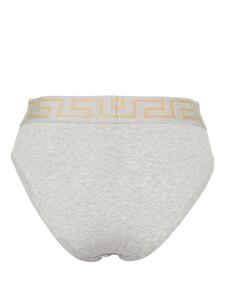 Versace Slip met Greca-tailleband - Grijs