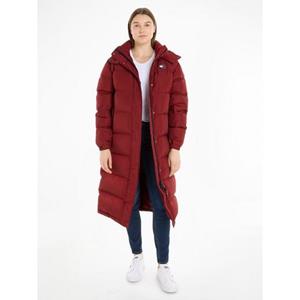 TOMMY JEANS Doorgestikte jas TJW ALASKA LONG PUFFER met verstelbare mouwboorden