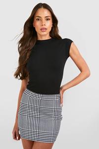 Boohoo Flannel Mini Skirt, Multi