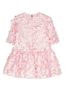 mimisol Mi Mi Sol Jurk met ruches - Roze