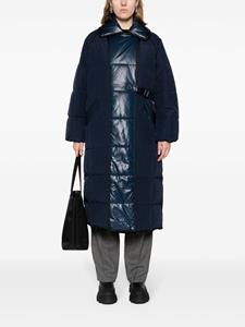 GANNI quilted puffer coat - Blauw