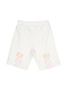 off-whitekids Off-White Kids Gestreepte shorts - Wit