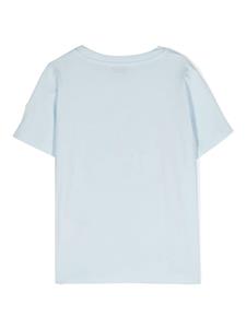monclerenfant Moncler Enfant T-shirt met logoprint - Blauw