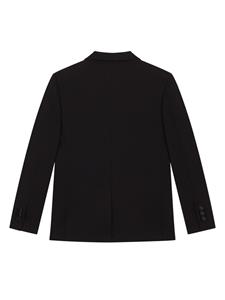 dolce&gabbanakids Dolce & Gabbana Kids Blazer met enkele rij knopen en satijnen afwerking - Blauw