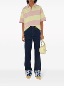 Burberry striped cotton polo shirt - Beige