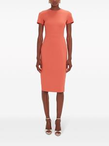 victoriabeckham Victoria Beckham T-shirtjurk met korte mouwen - Oranje