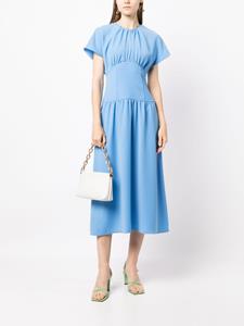 Boutique Moschino Midi-jurk met korsetdetail - Blauw