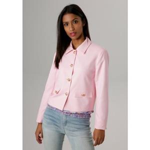Aniston SELECTED Korte blazer met roségouden knopen