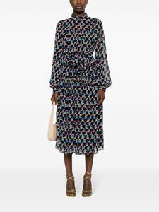 dvfdianevonfurstenberg DVF Diane von Furstenberg Kent midi-jurk met geometrische print - Zwart