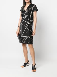 rickowens Rick Owens Wikkeljurk met print - Zwart