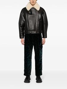 OAMC Broek met luipaardprint - Groen