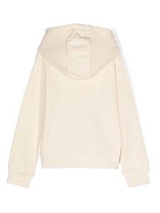 monclerenfant Moncler Enfant Katoenen hoodie met geborduurd logo - Beige