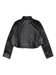 mm6maisonmargielakids MM6 Maison Margiela Kids Jack van imitatieleer - Zwart
