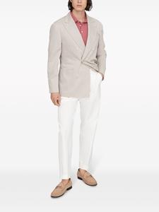 brunellocucinelli Brunello Cucinelli Poloshirt met knoopsluiting - Rood