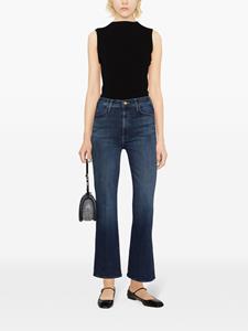 MOTHER Hustler high-rise cropped jeans - Blauw