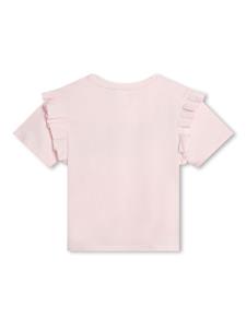givenchykids Givenchy Kids T-shirt met logoprint - Roze
