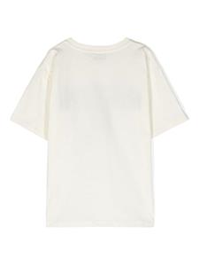 Moschino Kids Teddy Bear-print cotton T-shirt - Wit