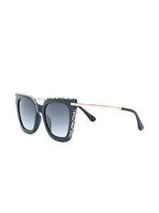 jimmychooeyewear Jimmy Choo Eyewear Ciara zonnebril met kattenoog montuur - Zwart