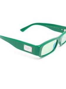 dolce&gabbanaeyewear Dolce & Gabbana Eyewear rectangle-frame mirrored sunglasses - Groen