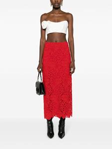 valentinogaravani Valentino Garavani Maxi-rok met kant - Rood