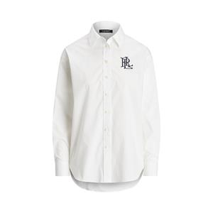 Lauren Ralph Lauren Overhemdblouse met labelstitching