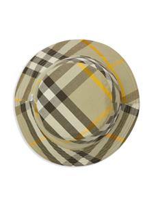 Burberry check-pattern reversible bucket hat - Beige