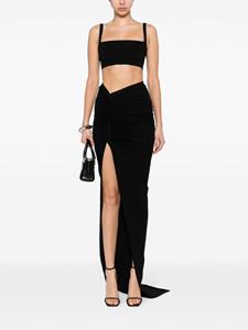 Rick Owens asymmetric high-waist skirt - Zwart