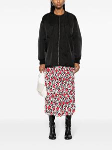 célinepre-owned Céline Pre-Owned Midi-plooirok met bloemenprint - Wit