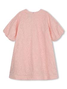 kenzokids Kenzo Kids Katoenen jurk met geborduurde bloemen - Roze