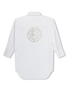 karllagerfeldkids Karl Lagerfeld Kids Blousejurk met logoprint - Wit