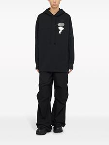 jilsander Jil Sander Plooibroek met wijde pijpen - Zwart