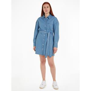 Tommy Jeans Jeanskleid "TJW BELTED DENIM SHIRT DRESS EXT"